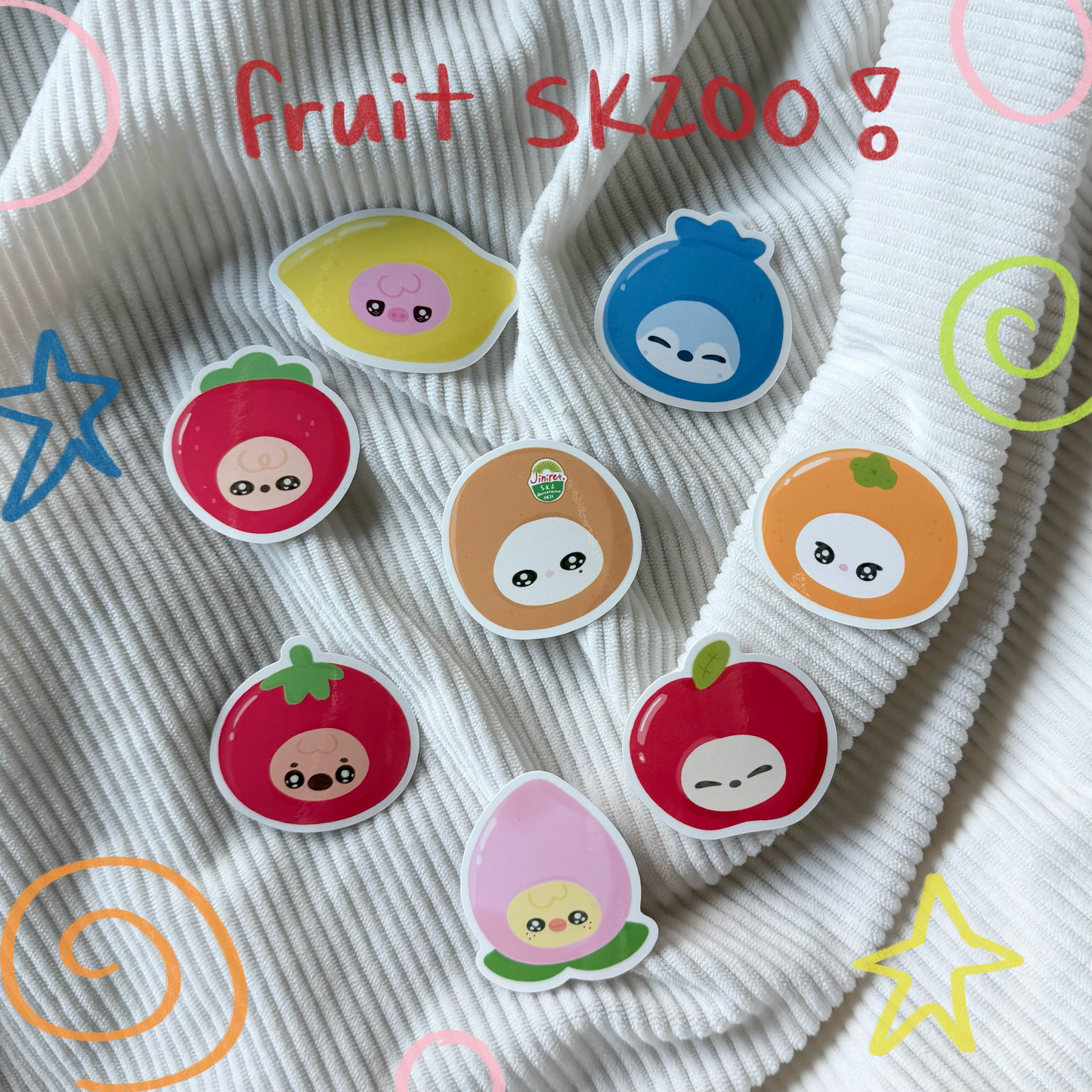 Fruit Skzoo Sticker Pack