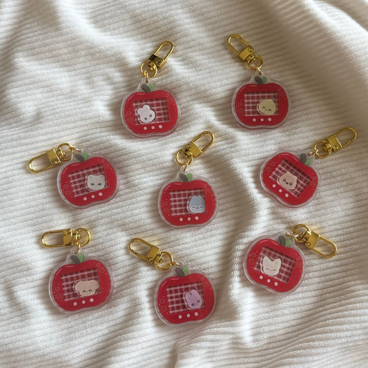Skzoo Apple Shaker Keychain