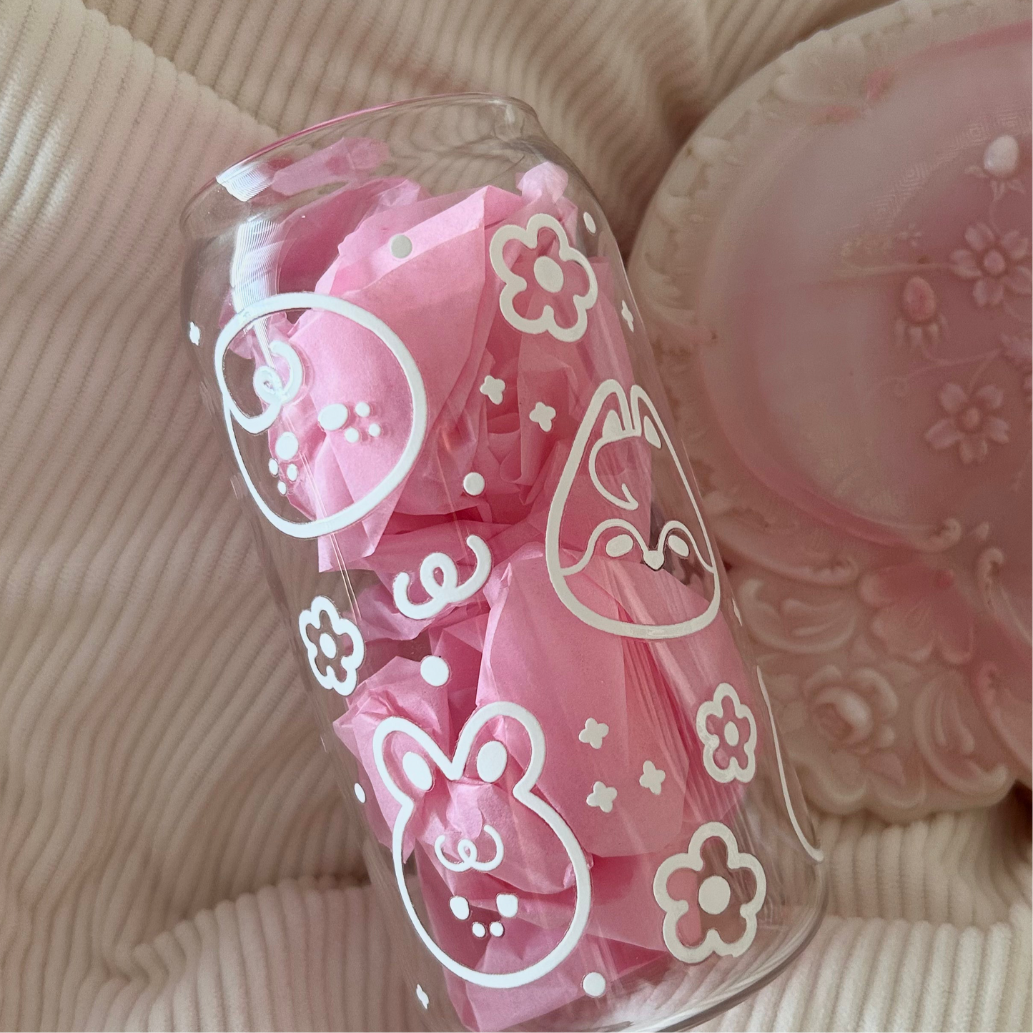 (B GRADE) Squish Skzoo Glass Cup