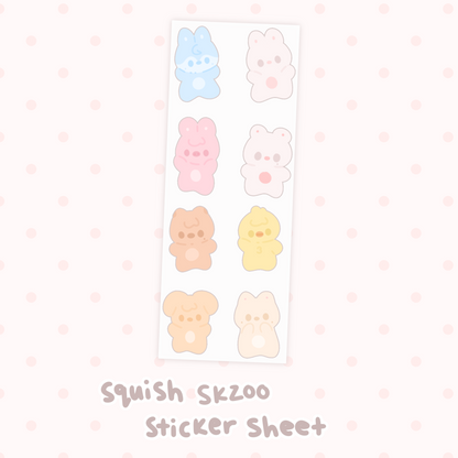 Squish Skzoo Sticker Sheet