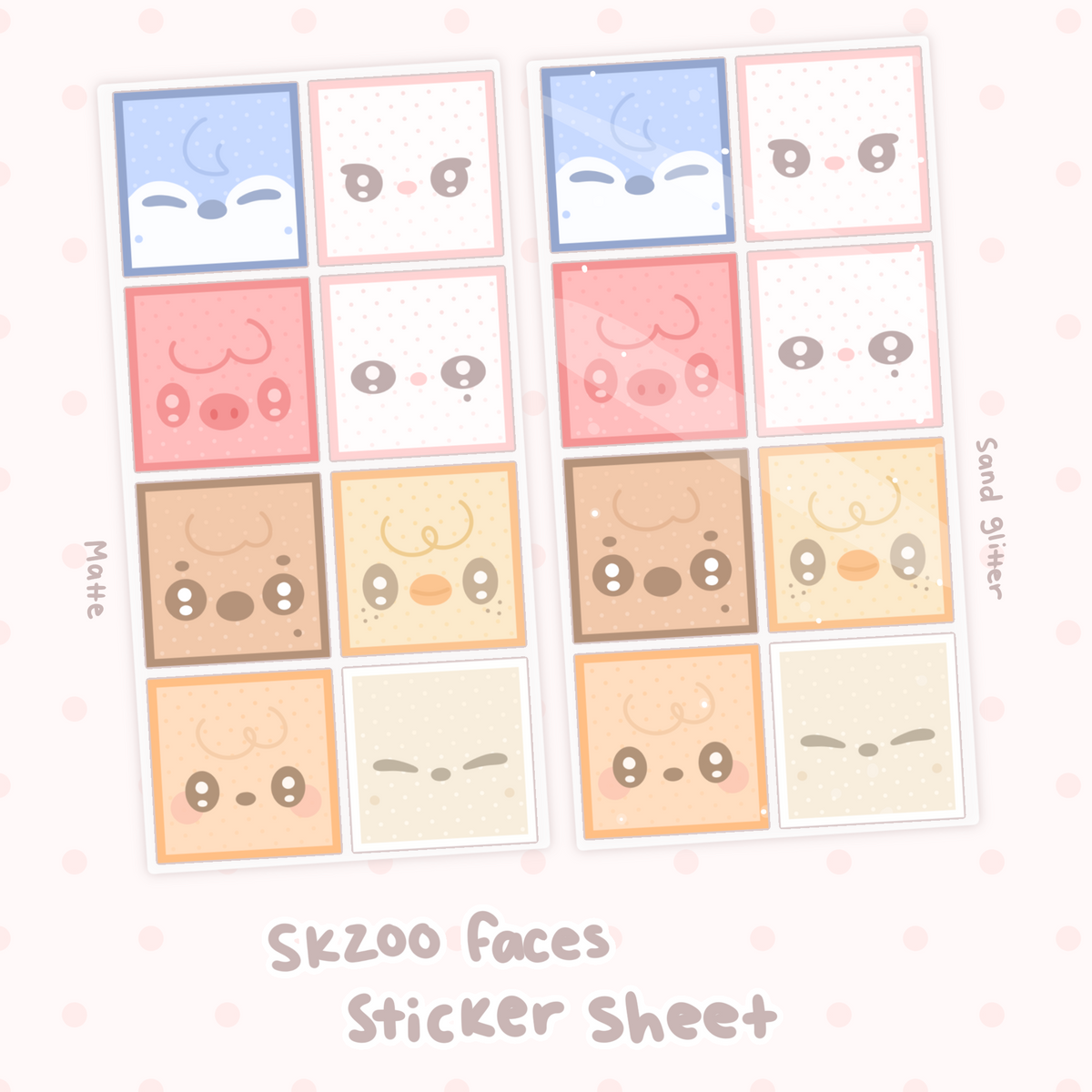Skzoo Faces Sticker Sheet