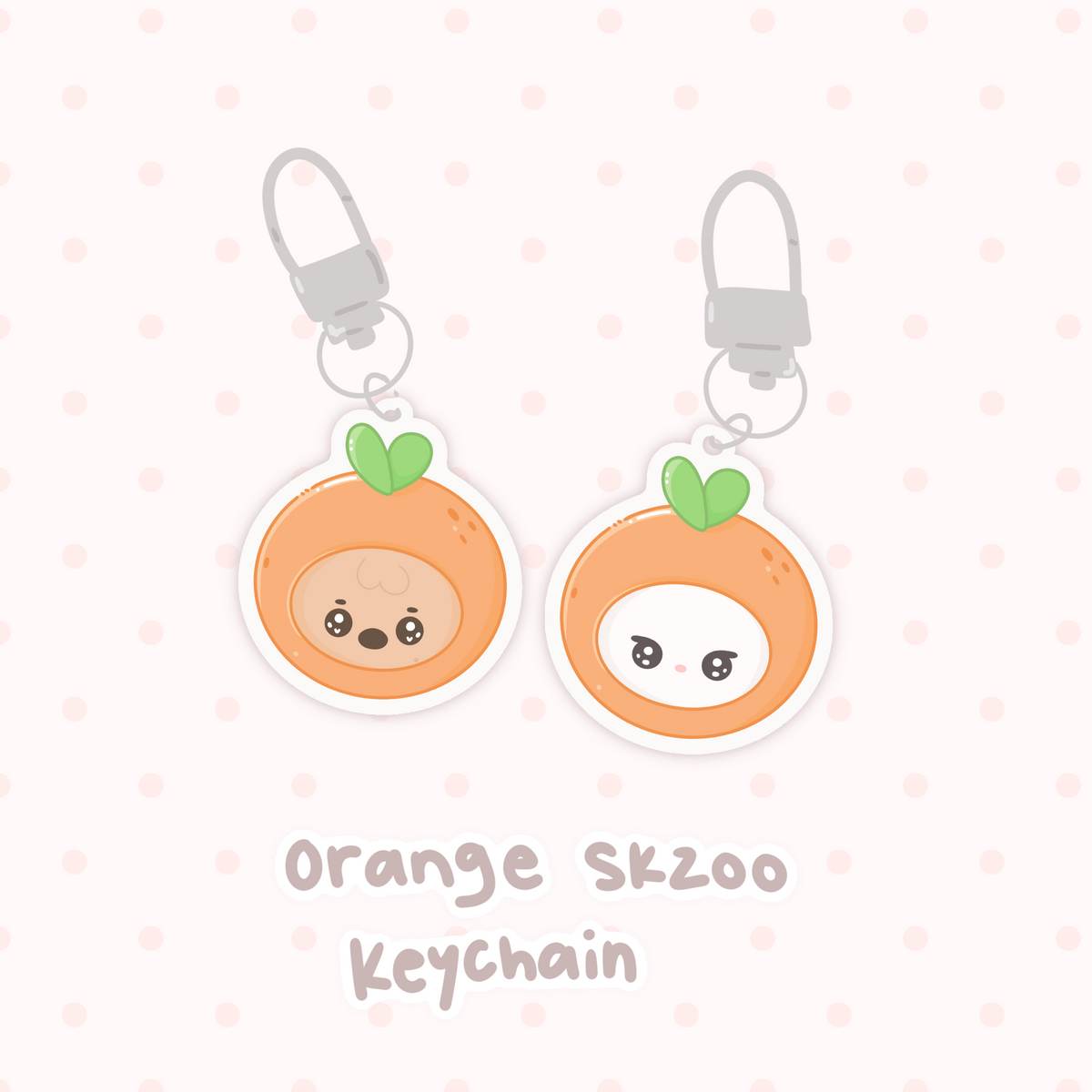 Skzoo Orange Keychain