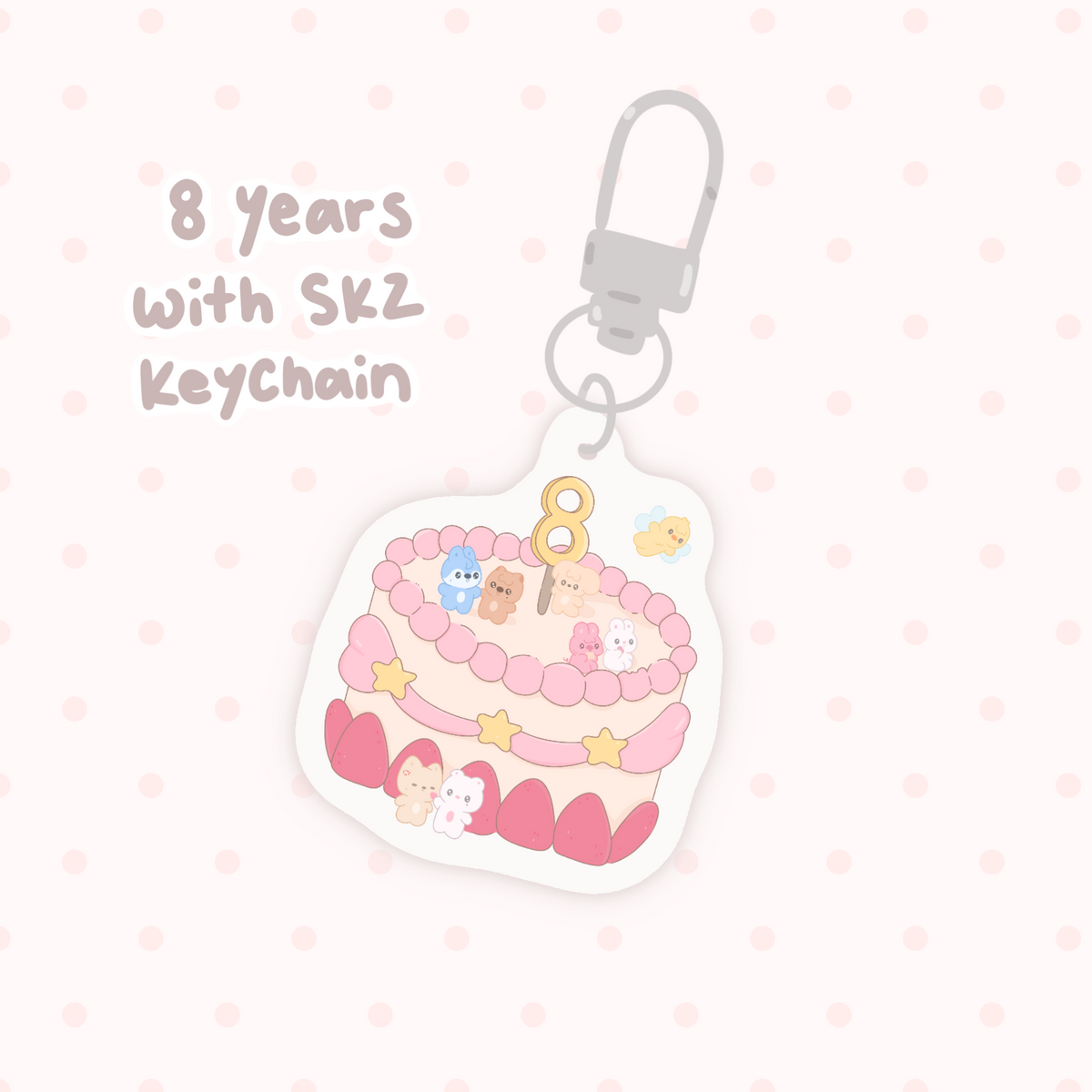 8 Years With Skz Keychain