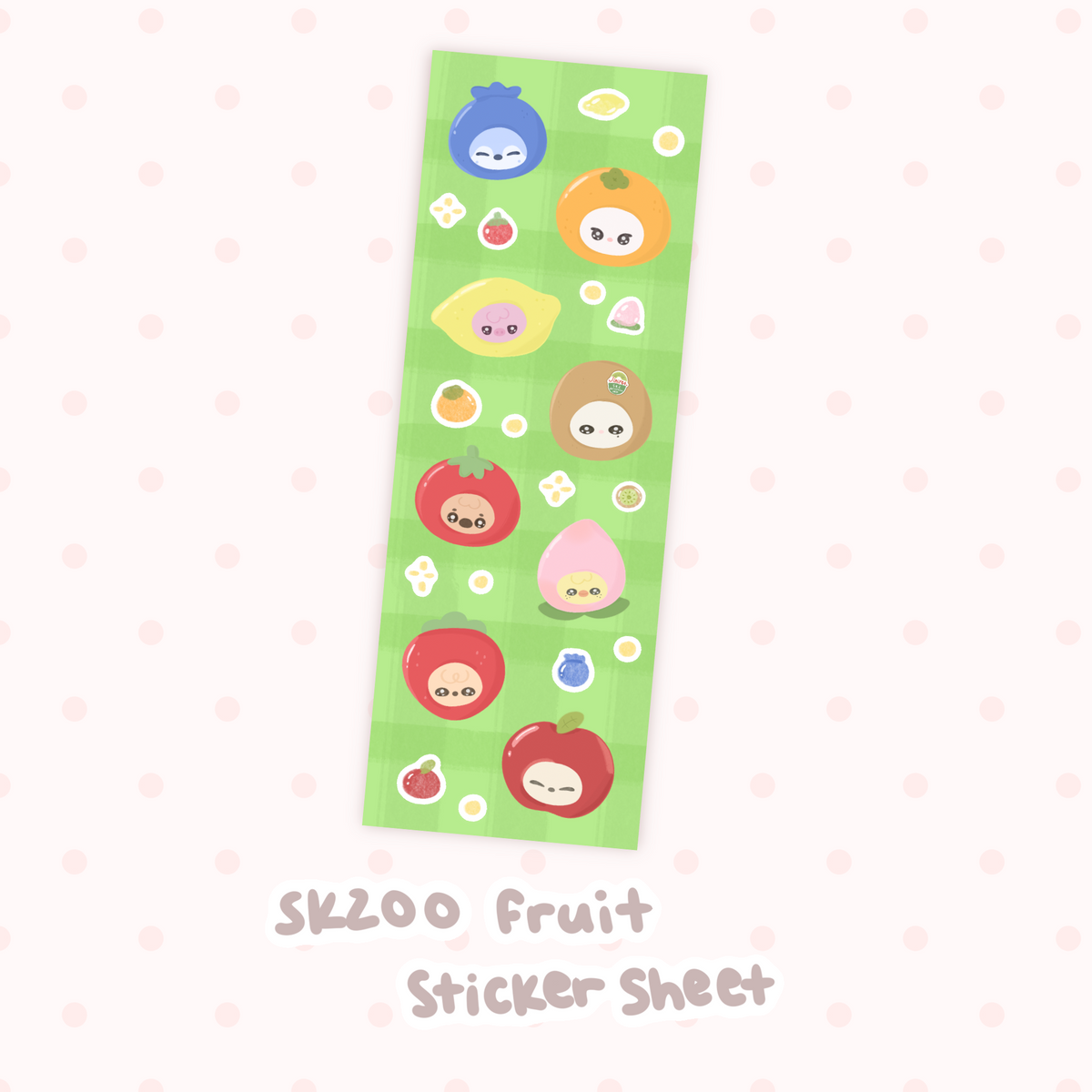 Skzoo Fruit Sticker Sheet
