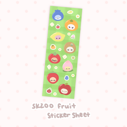 Skzoo Fruit Sticker Sheet